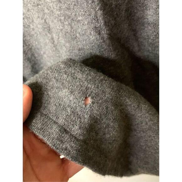 Brunello Cucinelli 100% cashmere cardigan sweater gray women's size XL - Picture 7 of 8